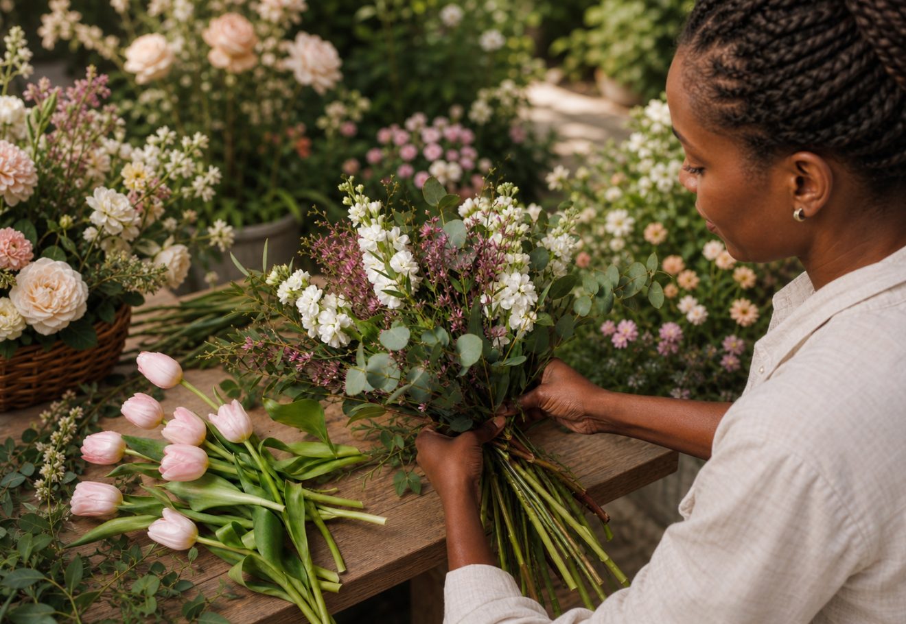 White floral arrangement